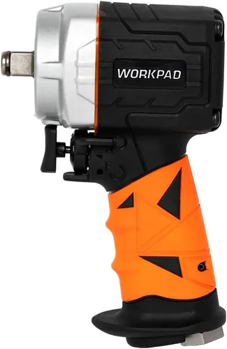 Vista 9 de WORKPAD - Mini llave de impacto neumática de 1/2 pulgada con martillos gemelos, herramientas neumáticas