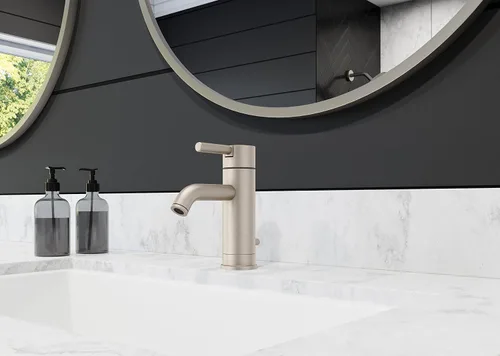 Vista 4 de Pfister LG42NK00 Contempra Grifo de baño de un solo control en níquel cepillado