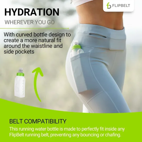 Vista 3 de FlipBelt Botella de agua portátil ligera para correr