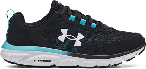 Vista 2 de Under Armour Charged Assert 9 para hombre, (009) NegroAzul SurfBlanco, 10, EE. UU, (009) NegroAzul SurfBlanco