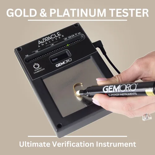Vista 8 de GemOro Auracle Analyzer Gold Tester Probador electrónico compacto portátil y preciso de oro y platino de alto quilates Herramienta de joyería