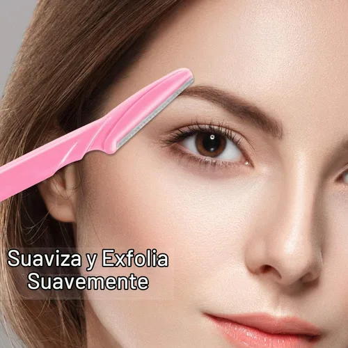 Vista 4 de Boao 96 piezas de maquinilla de afeitar de cejas, afeitadoras de cejas Dermaplaning herramienta para mujeres con cubierta de precisión