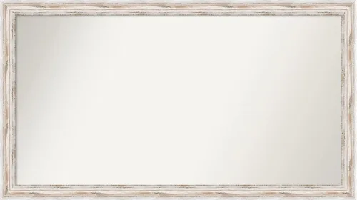 Vista 501 de Amanti Art Espejo personalizado, espejo de baño estrecho Alexandria White Wash, espejo de pared o espejo de tocador de baño sobre el fregadero