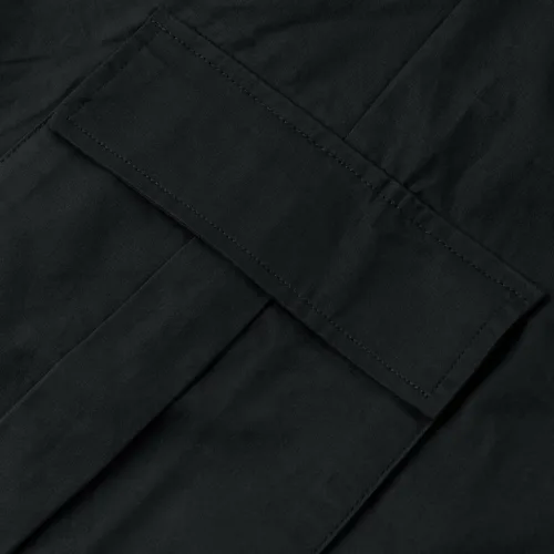 Vista 6 de LVCBL Pantalones cargo de algodón para hombre con cordón en la cintura, pantalones cargo ajustados