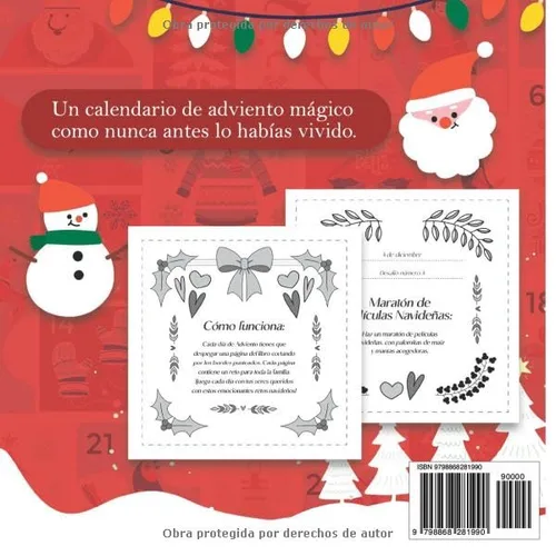 Vista 2 de El Calendario de Adviento para Familias Anticípate a la Navidad viviendo el ambiente mágico en familia a través de muchos retos y actividades