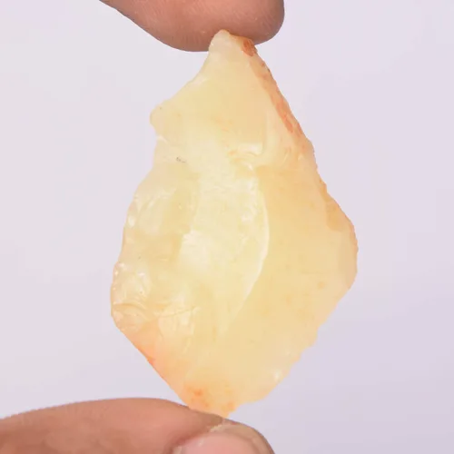 Vista 2 de gemhub Piedra preciosa suelta de ópalo amarillo crudo con certificación Egl natural de 26.50 quilates para la fabricación de joyas, Gema, Ópalo