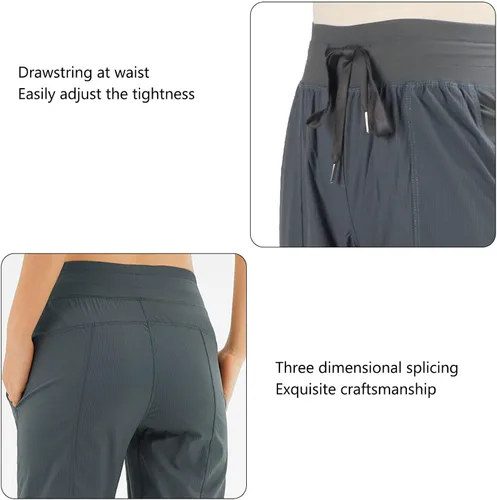 Vista 3 de Betued Com, Fitness Jogging Pants fortable Yoga Pants Breathable Quick Dry Sweatpants Sweatpants Women Casual Drawstring Nylo