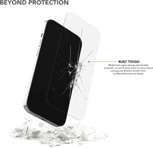 Vista 7 de Rokform - Funda de cristal compatible con iPhone 14 Pro con doble imán y MagSafe + kit de 2 protectores de pantalla (transparente)