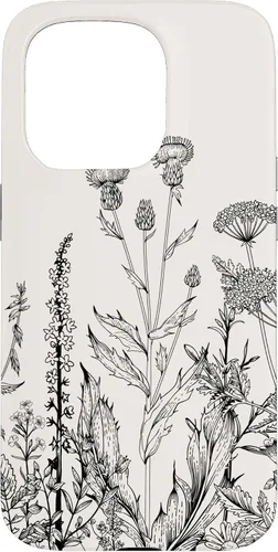 Vista 14 de iPhone 16 Cute Wildflowers Pattern Design Floral Case