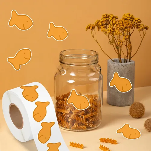 Vista 3 de 1 rollo de adhesivo reutilizable de vinilo impermeable Goldfish