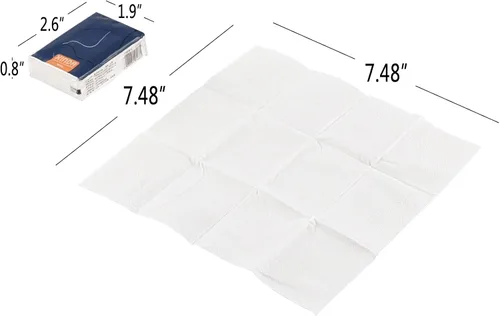Vista 3 de Vababa Paquete de 480 mini bolsillos multipliegues, pañuelos faciales de 4 capas sin perfume, color blanco Unscented, Thick 4-Ply Layer Design