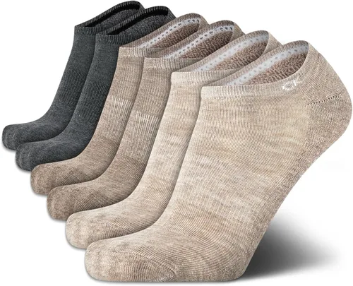 Vista 117 de Calvin Klein Calcetines para hombre, mezcla de algodón, acolchados, sin talla, forro de calcetines atléticos (6 unidades)