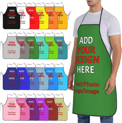Vista 20 de Delantales personalizados con tu imagen, texto, foto, logotipo, diseña tus propios delantales para jardinería, cocina, cocina