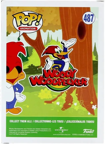 Vista 3 de Funko Pop Animation: Woody Woodpecker - Woody (los estilos pueden variar) figura coleccionable, multicolor