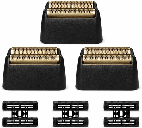 Vista 10 de Cabezales de repuesto para afeitado compatibles con Wahl 7031-100/7043-100 Foil&Cutter Paquete de 2 cuchillas de repuesto rojas de aluminio serie