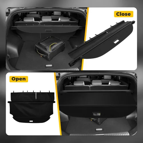 Vista 5 de OCPTY Cubierta de carga trasera para maletero 2013-2018 compatible con Toyota RAV4 2.5L Tonneau cubierta de seguridad