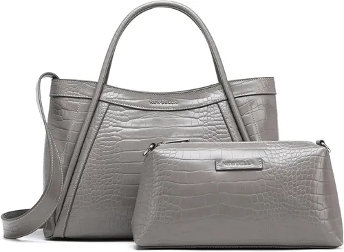 Vista 33 de NEWBELLA Kelly Bolsa Tote de Cuero Vegano para Mujeres - Elegante Bolsa Versátil de Transporte con Asa Superior, Bolso de Hombro Hobo con Monedero