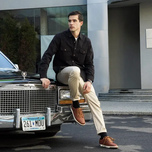 Vista 2 de Jousen - Tenis informales a la moda para hombre