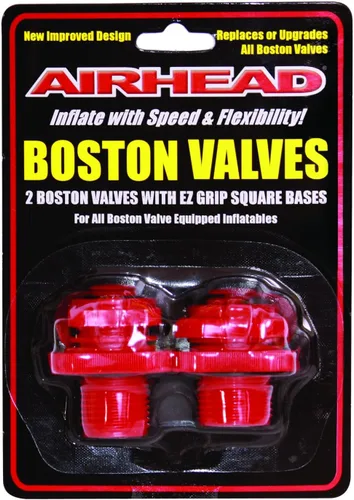 Vista 2 de Airhead Boston Valve, rojo, talla única (AHBV-2), 2 unidades (paquete de 1)
