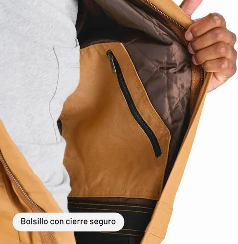 Vista 8 de Overol térmico para hombre de Berne Negro