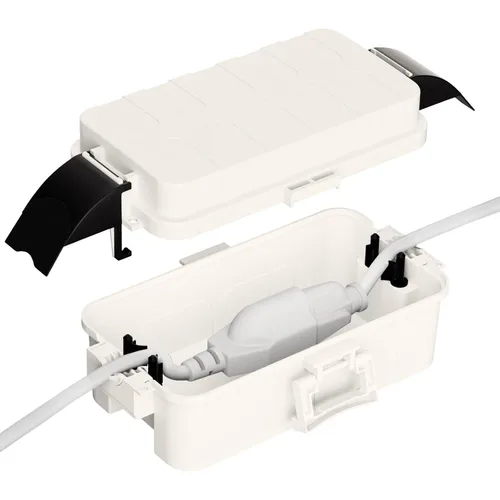 Vista 31 de IP55 Pequeña caja eléctrica al aire libre impermeable, para regleta Inner 5.9 x 3.2 x 1.8inch, Extension Cord Cover with Detachable Awning Covers