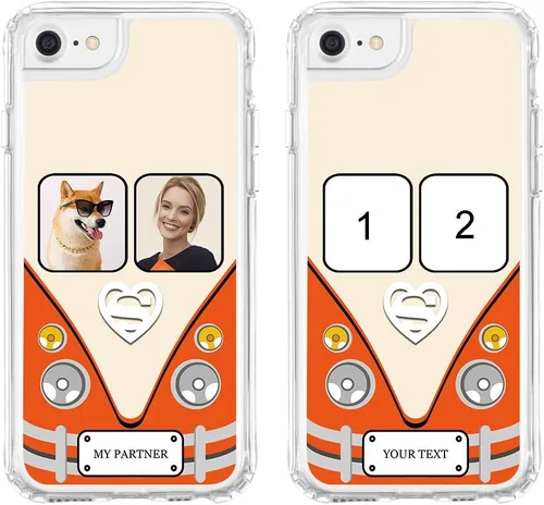 Vista 386 de Funda de teléfono personalizada para Apple iPhone 8 Plus iPhone 7 Plus, personalizada con foto, imagen, texto, imagen, diseño de imagen