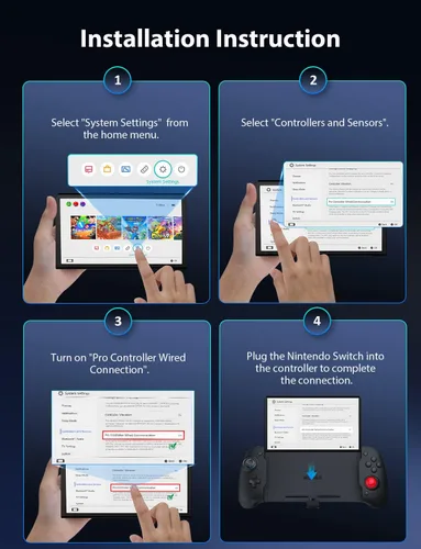 Vista 8 de NexiGo Gripcon, Enhanced SwitchSwitch OLED Controller for Handheld Mode, Ergonomic Controller for Nintendo Switch OLED with 6-Axis Gyro, Mapping