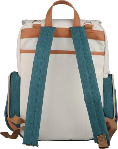 Vista 5 de Ramhorn Bolsa de pañales Mochilas de viaje multifunción para mamá con bolsillos aislados y compartimento para portátil, color verde