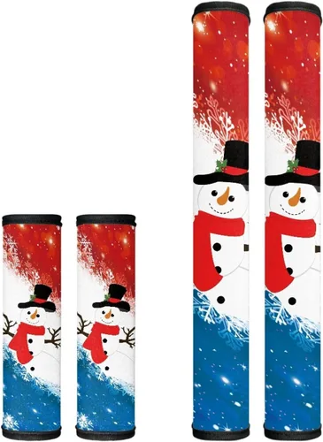 Vista 11 de Horeset Fundas para manija de puerta de refrigerador con estampado de bandera estadounidense, lavable, antideslizante, protector de US Flag