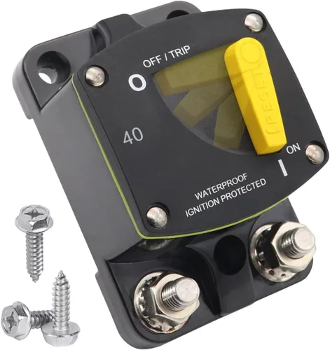 Vista 55 de E69 Interruptor de circuito de 10 A T3 con restablecimiento manual Mini de montaje en superficie IP66 Interruptor conmutable de 10 A