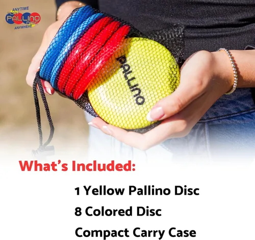 Vista 3 de Pallino Juego interactivo de discos voladores - Diversión al aire libre para adultos y familia, juegos de césped para niños y adultos, patio trasero