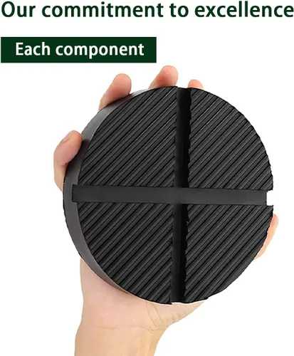 Vista 4 de Almohadilla universal de goma para gato de piso, adaptador de almohadilla de gato para puntos de pellizco con diseño de ranura cruzada, protector
