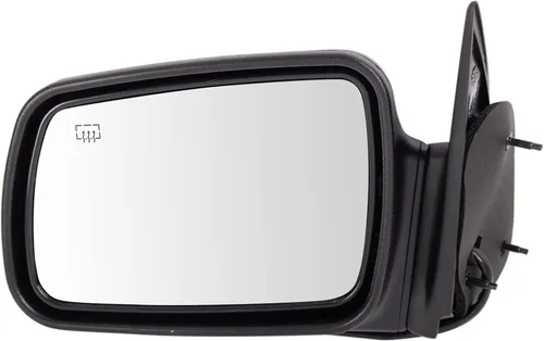 Vista 133 de TRQ Espejo plegable con calefacción eléctrica del lado del conductor con indicador de punto ciego pintura a juego negro liso compatible con Kia