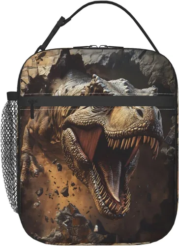 Vista 10 de Lonchera con diseño de margaritas para mujeres, niños, niñas y hombres, lonchera aislada, bolsa de almuerzo para adultos, bolsa de almuerzo