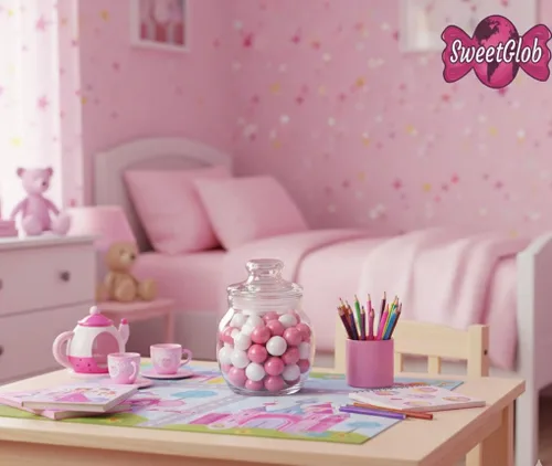 Vista 3 de Bolas de chicle de 1 pulgada para máquina de bolas de chicle, bolas de chicle de celebración (mezcla de niña bebé