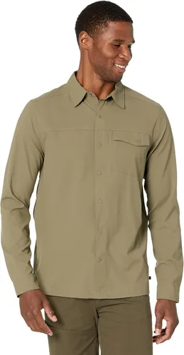 Vista 2 de Mountain Hardwear Camisa Shade Lite de manga larga para hombre Secado rápido con protección solar completa Verde (Stone Green)