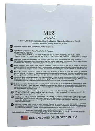 Vista 4 de Miss Colonia para mujer, 3.4 onzas líquidas, Eau de Parfum Spray (perfume de impresión)