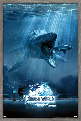 Vista 9 de Trends International Jurassic World - Póster de pared de agua, 14.725 x 22.375 pulgadas, versión premium sin marco