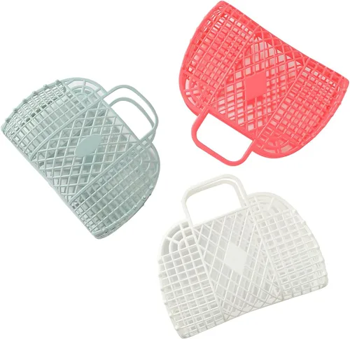 Vista 6 de Girls Jelly Purse, Womens Plastic Tote Bag, Jelly Bag Purse For Little Girls