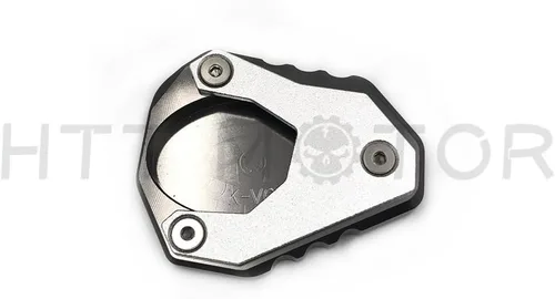 Vista 3 de KAW-253VER6500618- Almohadilla de extensión CNC de soporte lateral compatible con Kawasak Versys 650 2015-2017 2018 gris