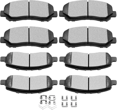 Vista 25 de SCITOO Juego de pastillas de freno de cerámica delanteras y traseras D374 D465 para Acura CL 1997-1999, Honda Civic 2002-2003 2006-2011, para Honda