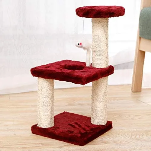 Vista 10 de Rascador de gato con marco de escalada para gatos, juguete para gato, cuerda de sisal, árbol de gato, gatito, parque infantil, muebles para mascotas