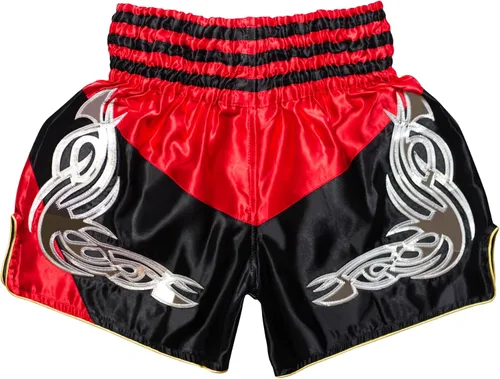 Vista 2 de Retro Muay Thai Shorts for Men Women Boxing Kickboxing High Grade MMA Fight Clothing Training Workout Trunks