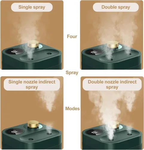 Vista 2 de Humidificador portátil inalámbrico para plantas, 27.1 fl oz, funciona con pilas, pequeños humidificadores de niebla fría para hasta 8 horas