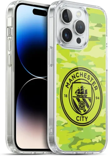 Vista 102 de Head Case Designs Funda de gel con licencia oficial del Manchester City Man City FC Blue Moon Badge Camou [protección de grado militar] compatible
