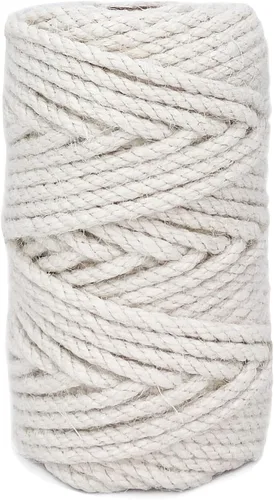 Vista 7 de Leecogo Cuerda de yute de 4,5 mm 30 metros de cuerda natural para manualidades, ideal para jardinería en casa, macramé, manualidades, DIY, postes