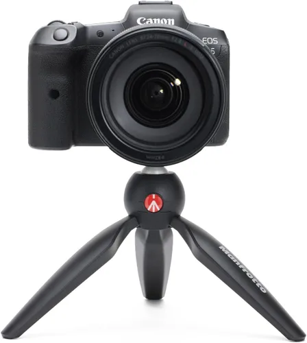 Vista 6 de Manfrotto PIXI - Mini trípode de aluminio para mesa, color negro