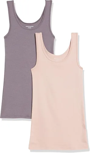 Vista 40 de Amazon Essentials - Camiseta sin mangas de corte entallado para mujer Aqua Blue/French Blue
