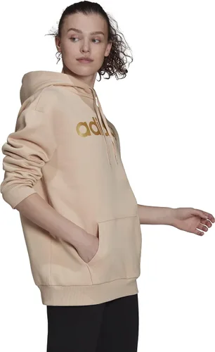 Vista 4 de adidas Sudaderas con capucha de forro polar extragrande Essentials para mujer