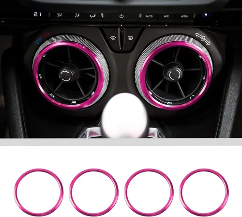 Vista 10 de JWWY para Camaro Anillo de Protección de Salida de Ventilación de Aire de Aire Acondicionado para 2017-2025+ Chevy Camaro Accesorios